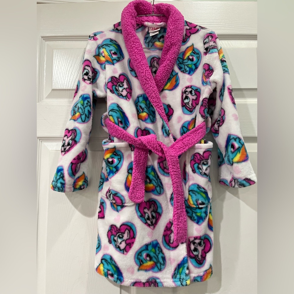 My Little Pony Pink and White Kids Robe